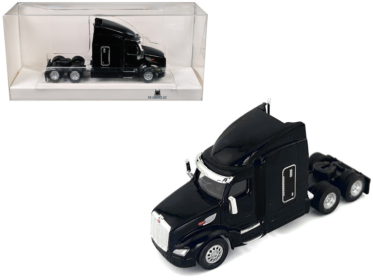 Peterbilt 579 Sleeper Cab Black 1/87 (HO) Plastic Model Car by HO Logistics LuxuryLifeWay Online Store