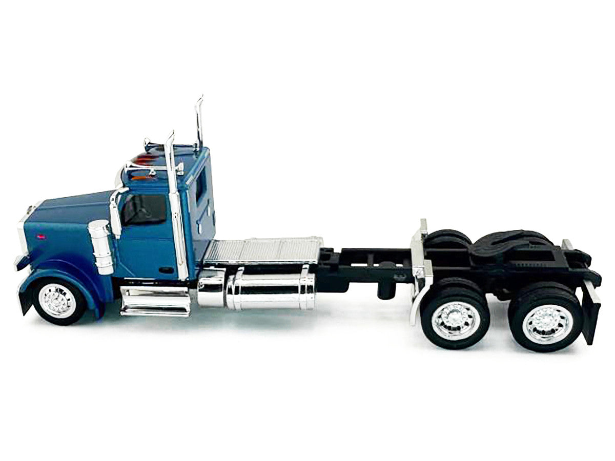 Peterbilt 589 2-Axel Day Cab Blue Metallic 1/87 (HO) Plastic Model Car by HO Logistics LuxuryLifeWay Online Store