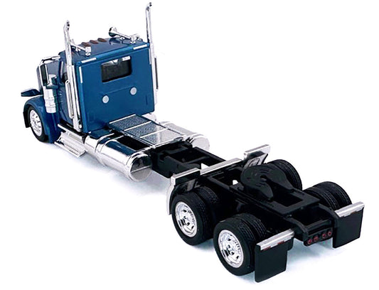 Peterbilt 589 2-Axel Day Cab Blue Metallic 1/87 (HO) Plastic Model Car by HO Logistics LuxuryLifeWay Online Store