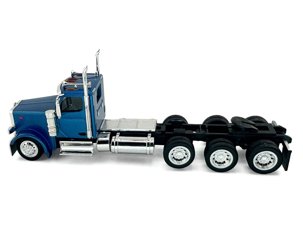 Peterbilt 589 3-Axel Day Cab Blue Metallic 1/87 (HO) Plastic Model Car by HO Logistics LuxuryLifeWay Online Store