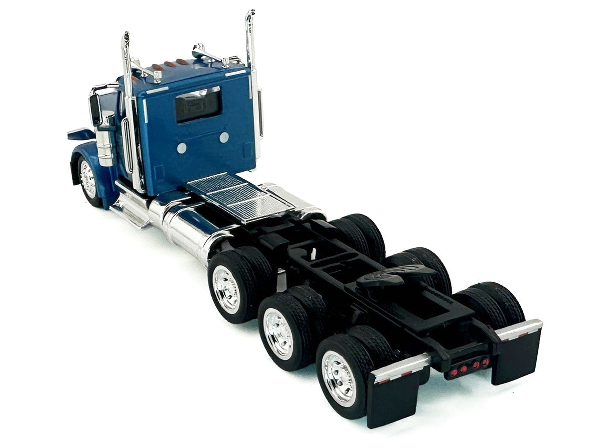 Peterbilt 589 3-Axel Day Cab Blue Metallic 1/87 (HO) Plastic Model Car by HO Logistics LuxuryLifeWay Online Store