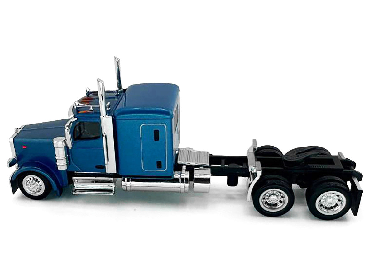 Peterbilt 589 Truck with 72 Inch Sleeper Blue Metallic 1/87 (HO) Plastic Model Car by HO Logistics LuxuryLifeWay Online Store