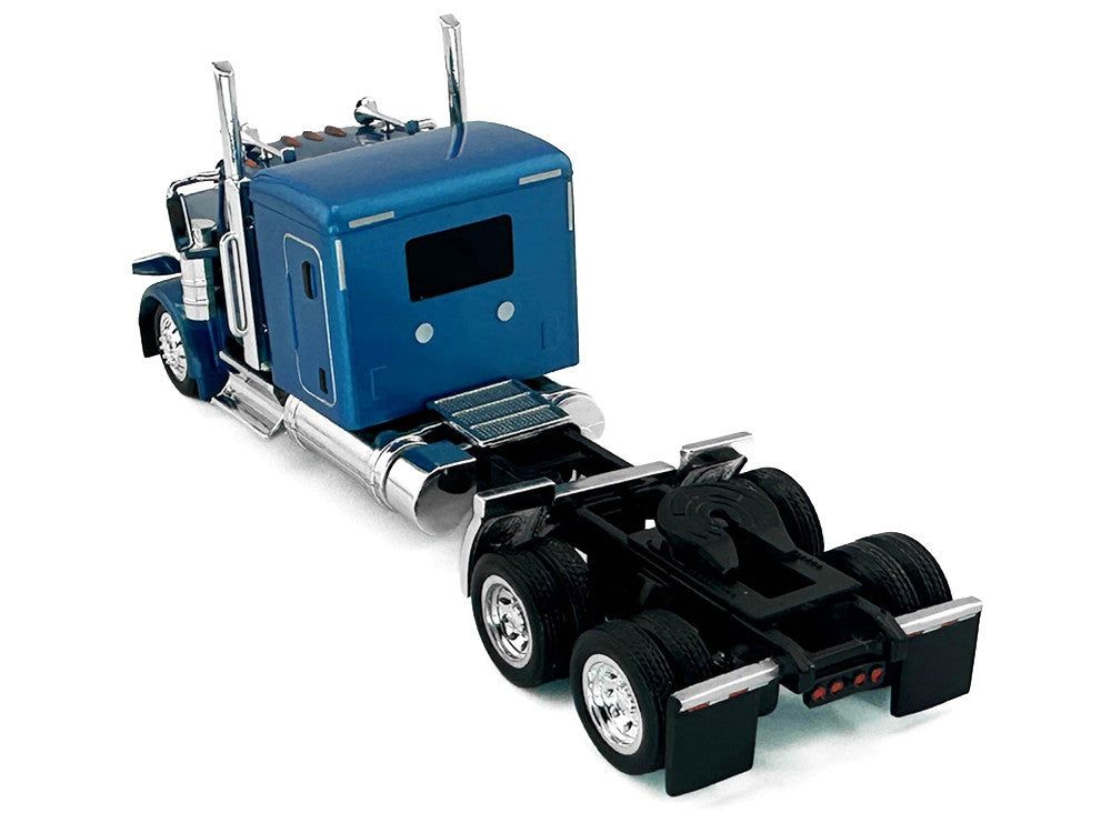 Peterbilt 589 Truck with 72 Inch Sleeper Blue Metallic 1/87 (HO) Plastic Model Car by HO Logistics LuxuryLifeWay Online Store