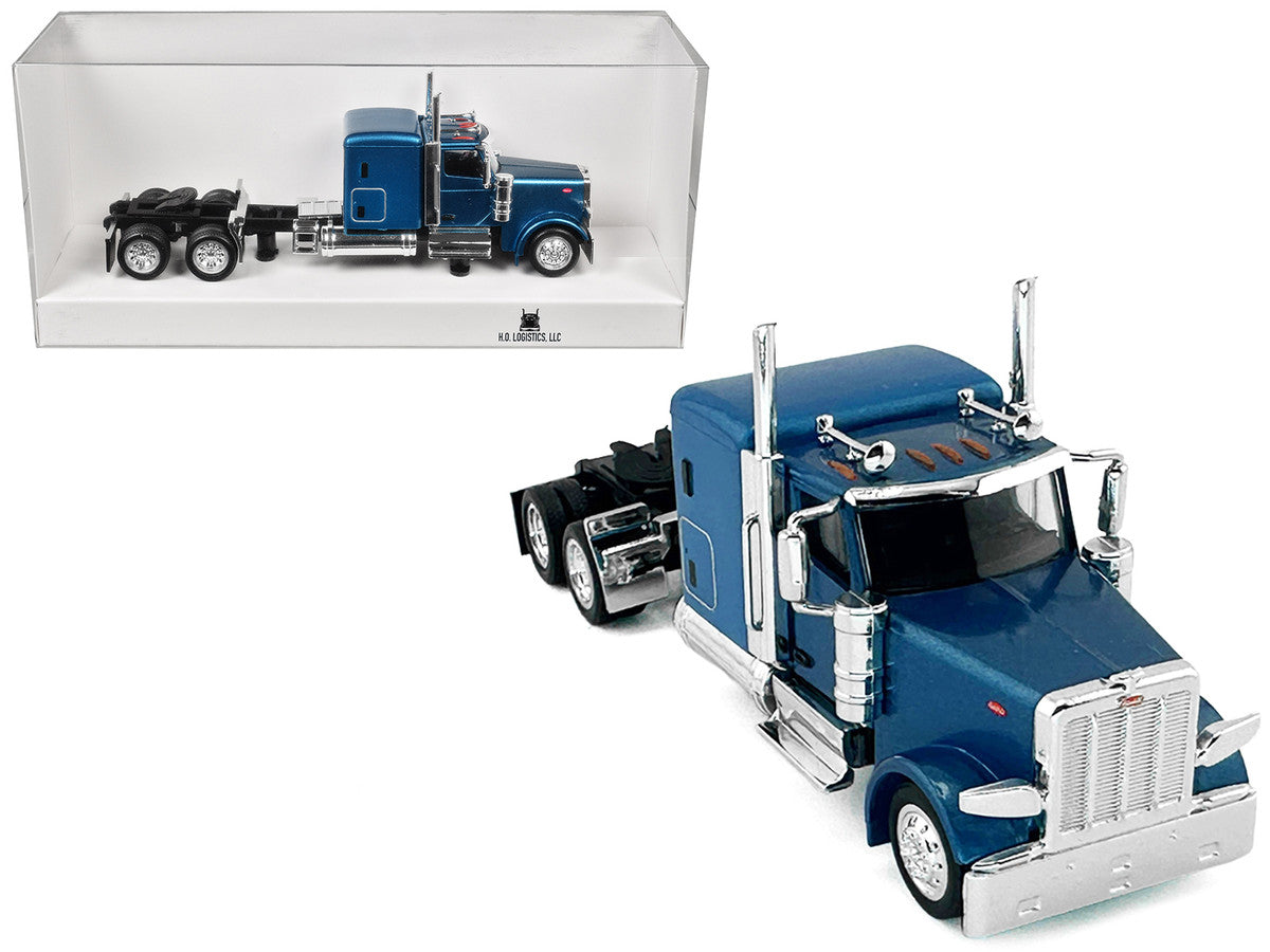 Peterbilt 589 Truck with 72 Inch Sleeper Blue Metallic 1/87 (HO) Plastic Model Car by HO Logistics LuxuryLifeWay Online Store