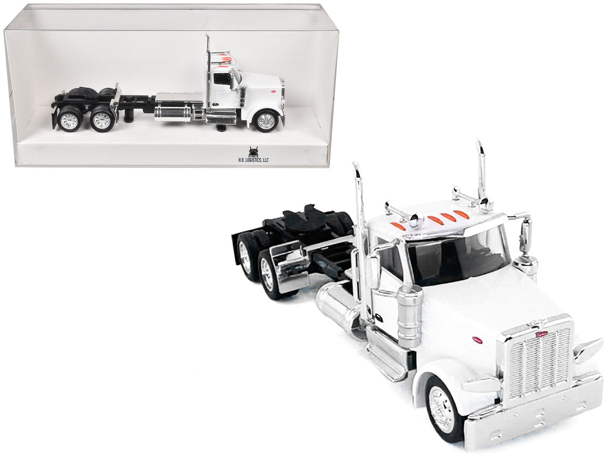 Peterbilt 589 2-Axel Day Cab White 1/87 (HO) Plastic Model Car by HO Logistics LuxuryLifeWay Online Store