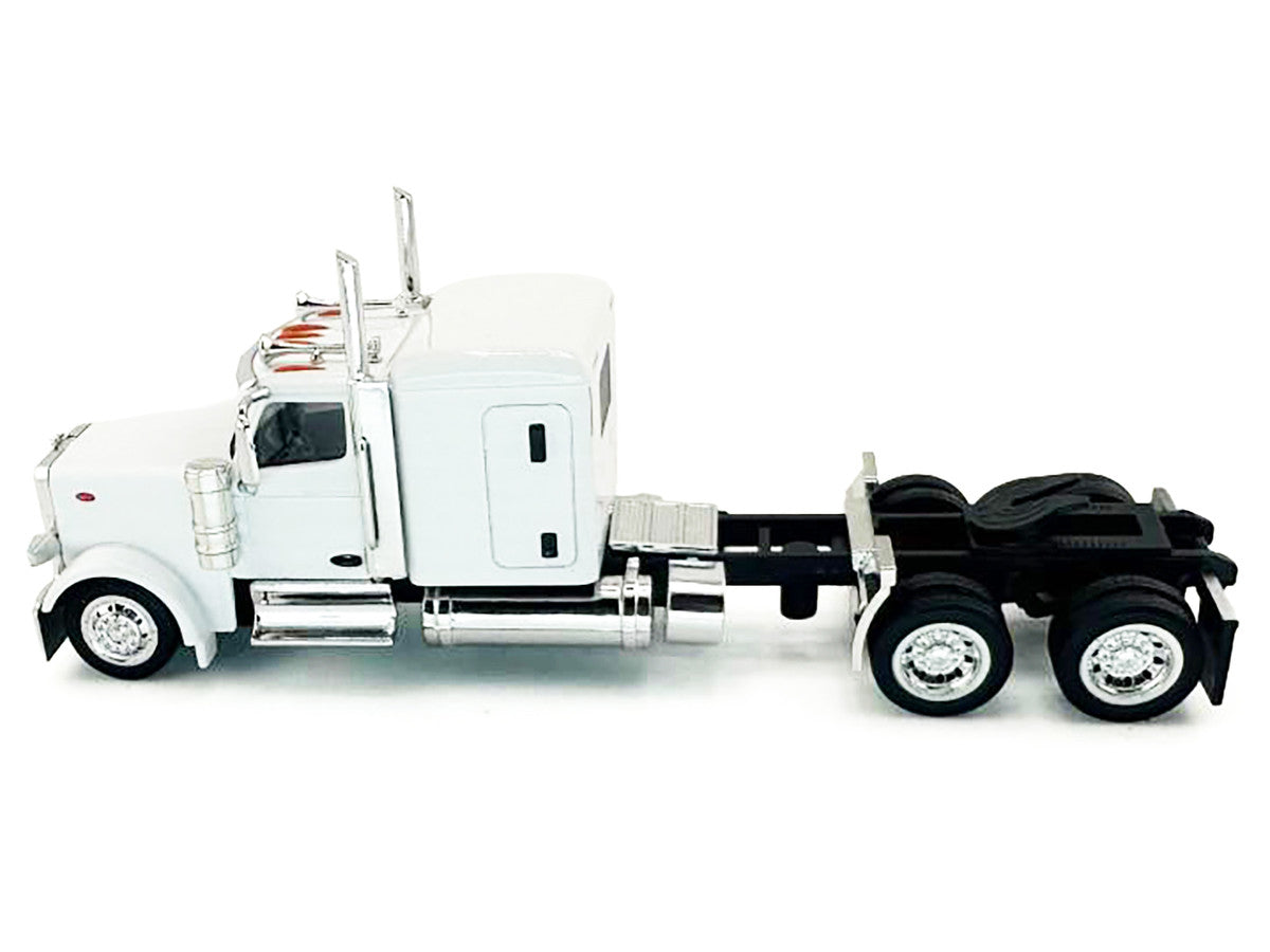Peterbilt 589 Truck with 72 Inch Sleeper White 1/87 (HO) Plastic Model Car by HO Logistics LuxuryLifeWay Online Store