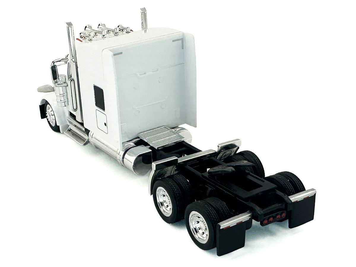 Peterbilt 589 with Stand Up Sleeper Cab White 1/87 (HO) Plastic Model Car by HO Logistics LuxuryLifeWay Online Store