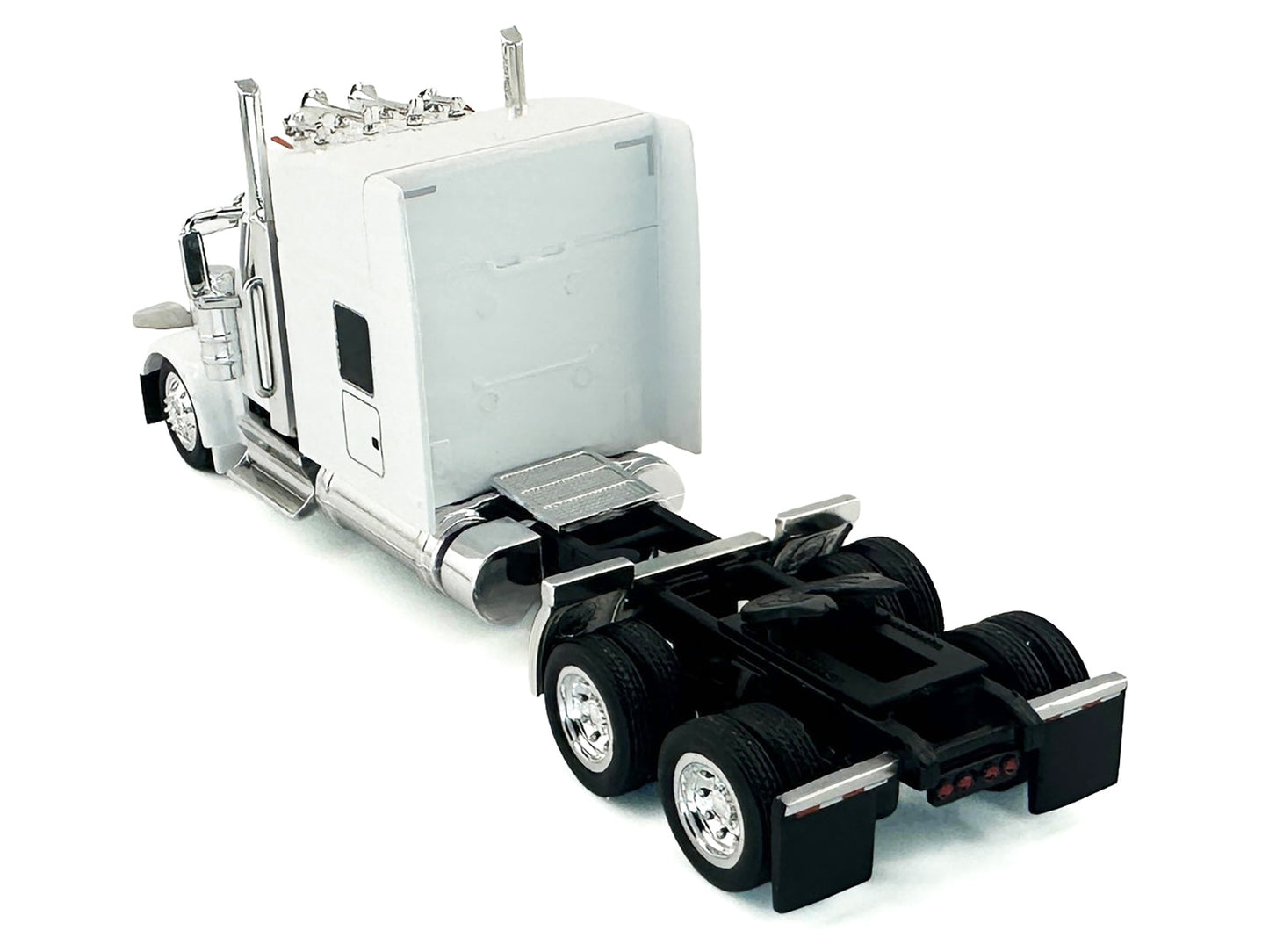 Peterbilt 589 with Stand Up Sleeper Cab White 1/87 (HO) Plastic Model Car by HO Logistics