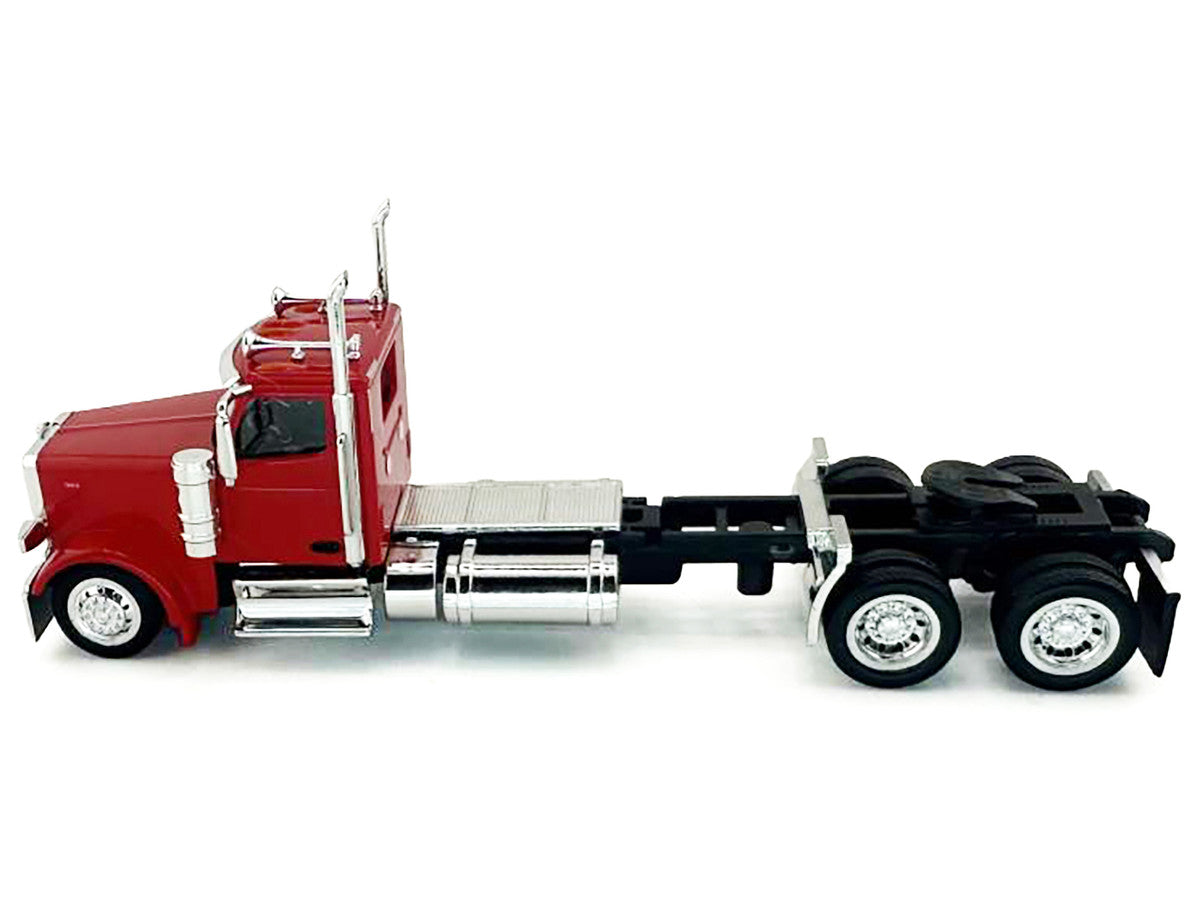 Peterbilt 589 2-Axel Day Cab Red 1/87 (HO) Plastic Model Car by HO Logistics LuxuryLifeWay Online Store