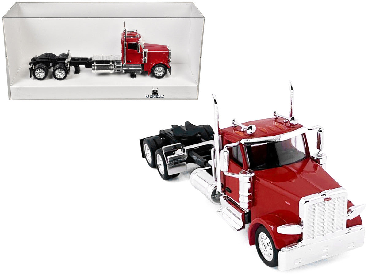 Peterbilt 589 2-Axel Day Cab Red 1/87 (HO) Plastic Model Car by HO Logistics LuxuryLifeWay Online Store