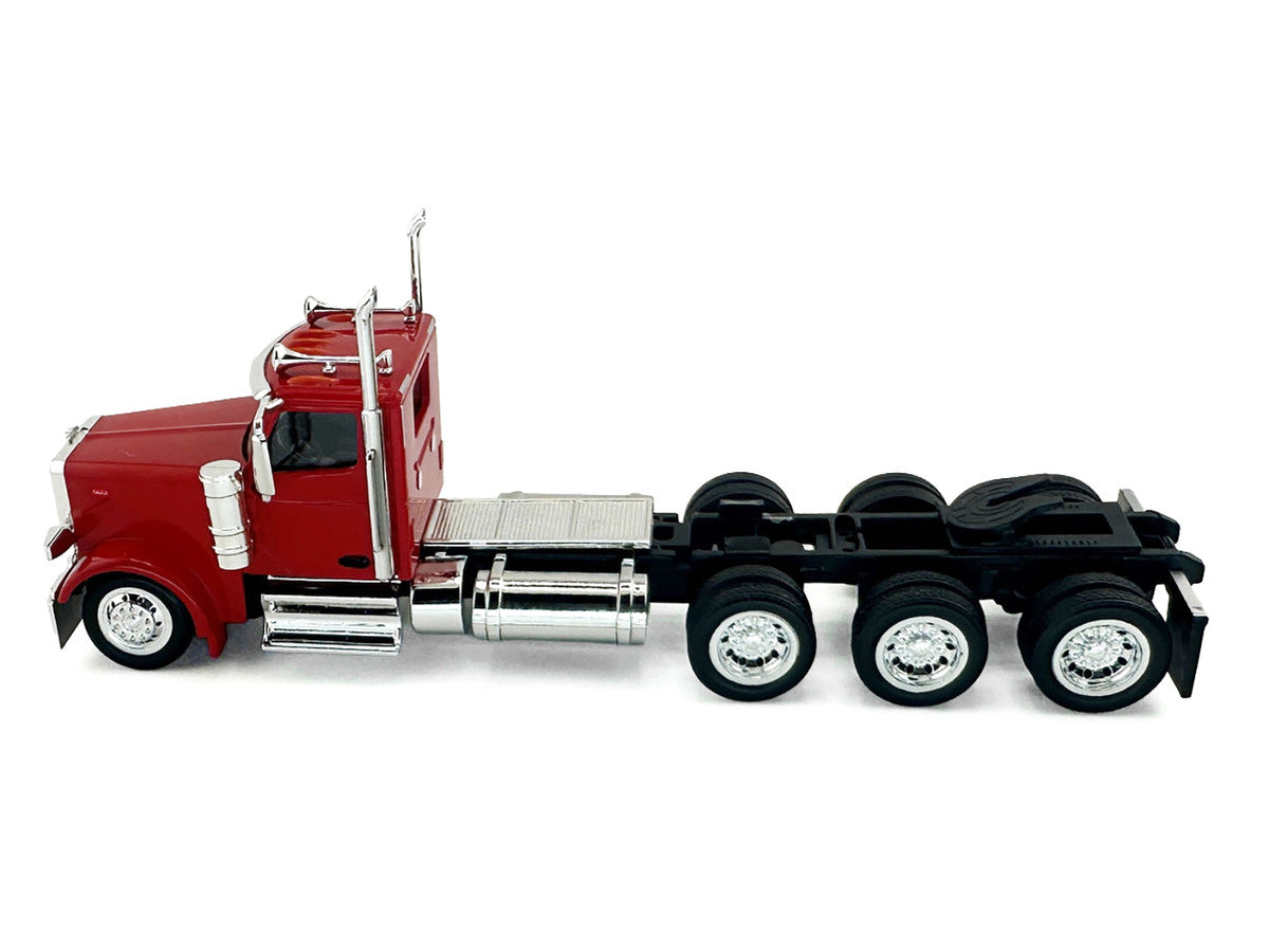 Peterbilt 589 3-Axel Day Cab Red 1/87 (HO) Plastic Model Car by HO Logistics LuxuryLifeWay Online Store