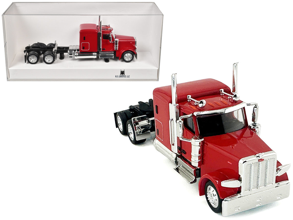 Peterbilt 589 Truck with 72 Inch Sleeper Red 1/87 (HO) Plastic Model Car by HO Logistics LuxuryLifeWay Online Store