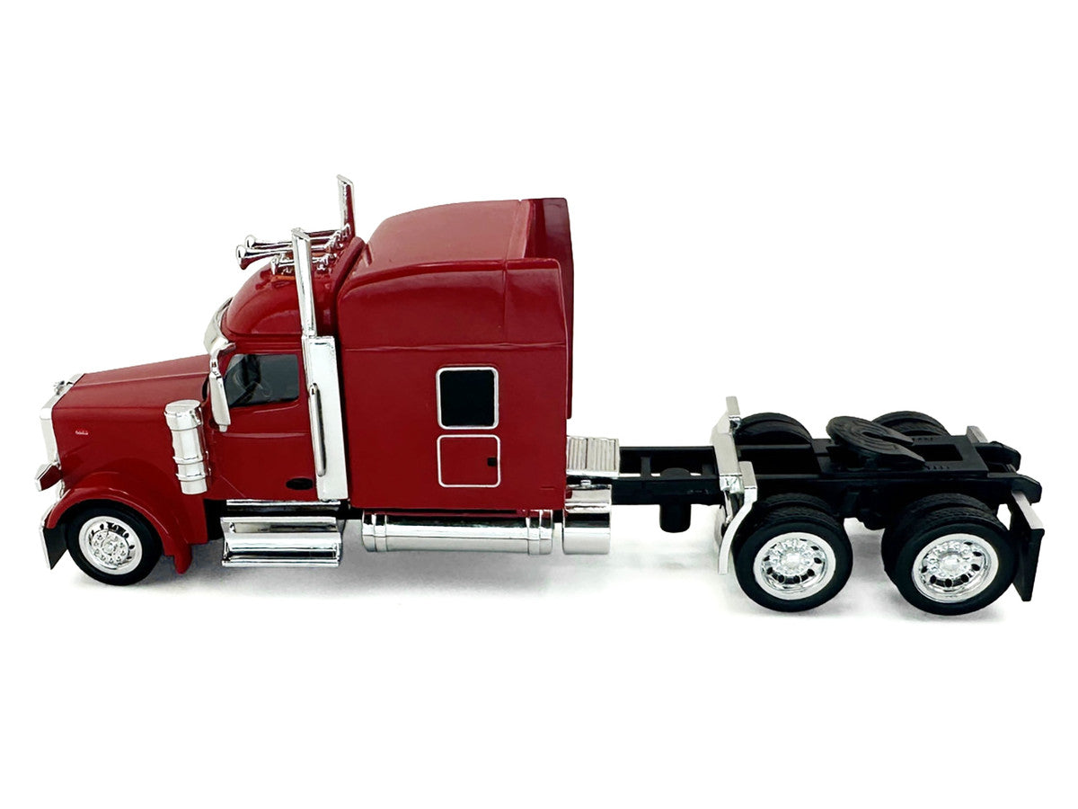 Peterbilt 589 with Stand Up Sleeper Cab Red 1/87 (HO) Plastic Model Car by HO Logistics LuxuryLifeWay Online Store
