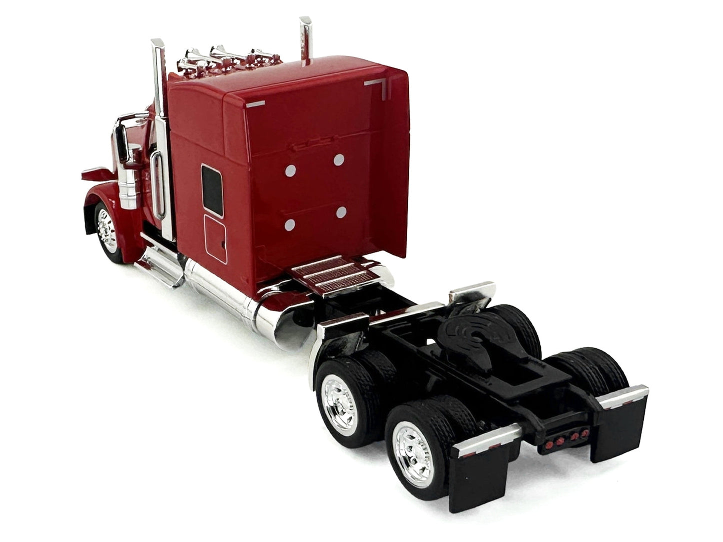 Peterbilt 589 with Stand Up Sleeper Cab Red 1/87 (HO) Plastic Model Car by HO Logistics