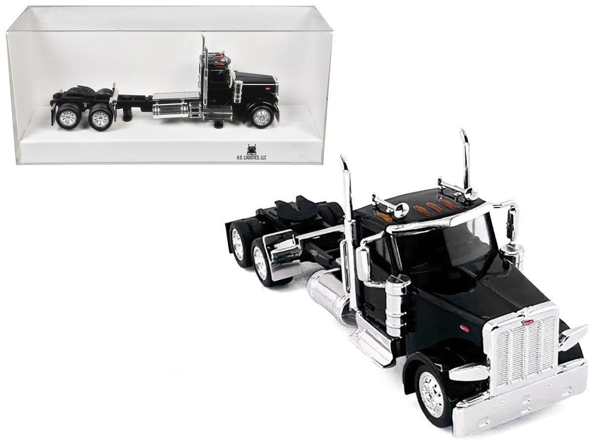 Peterbilt 589 2-Axel Day Cab Black 1/87 (HO) Plastic Model Car by HO Logistics LuxuryLifeWay Online Store