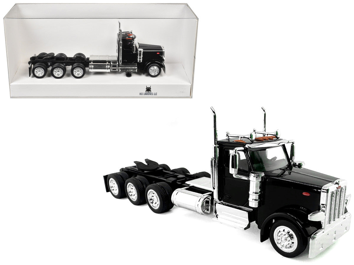 Peterbilt 589 3-Axel Day Cab Black 1/87 (HO) Plastic Model Car by HO Logistics LuxuryLifeWay Online Store