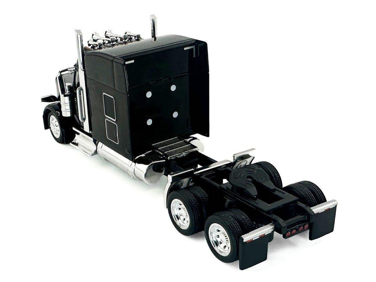 Peterbilt 589 with Stand Up Sleeper Cab Black 1/87 (HO) Plastic Model Car by HO Logistics LuxuryLifeWay Online Store