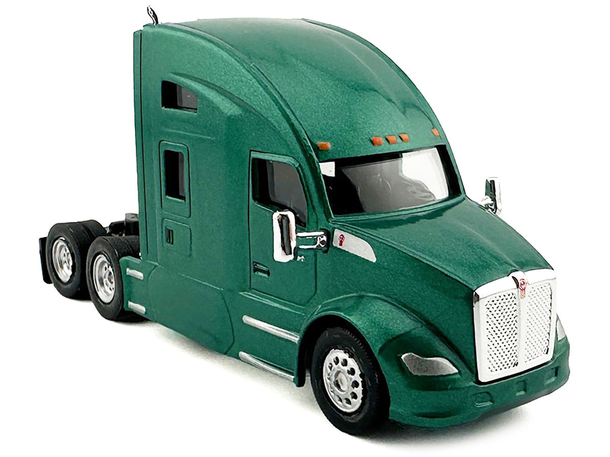 Kenworth T680 Sleeper Cab Green Metallic 1/87 (HO) Plastic Model Car by HO Logistics LuxuryLifeWay Online Store