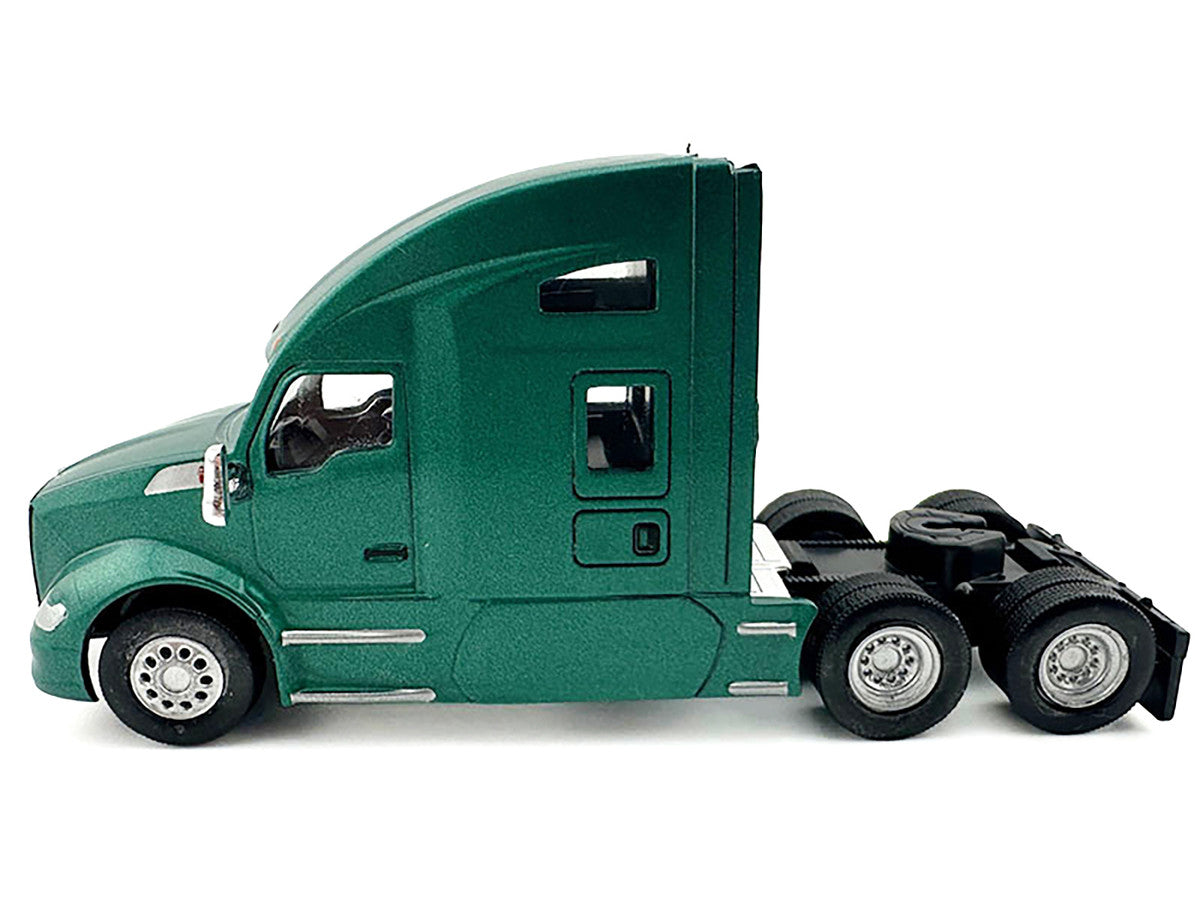 Kenworth T680 Sleeper Cab Green Metallic 1/87 (HO) Plastic Model Car by HO Logistics LuxuryLifeWay Online Store