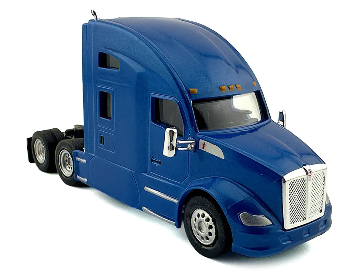 Kenworth T680 Sleeper Cab Blue Metallic 1/87 (HO) Plastic Model Car by HO Logistics LuxuryLifeWay Online Store