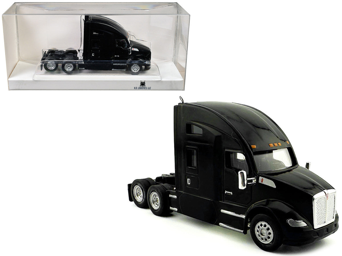 Kenworth T680 Sleeper Cab Black 1/87 (HO) Plastic Model Car by HO Logistics LuxuryLifeWay Online Store