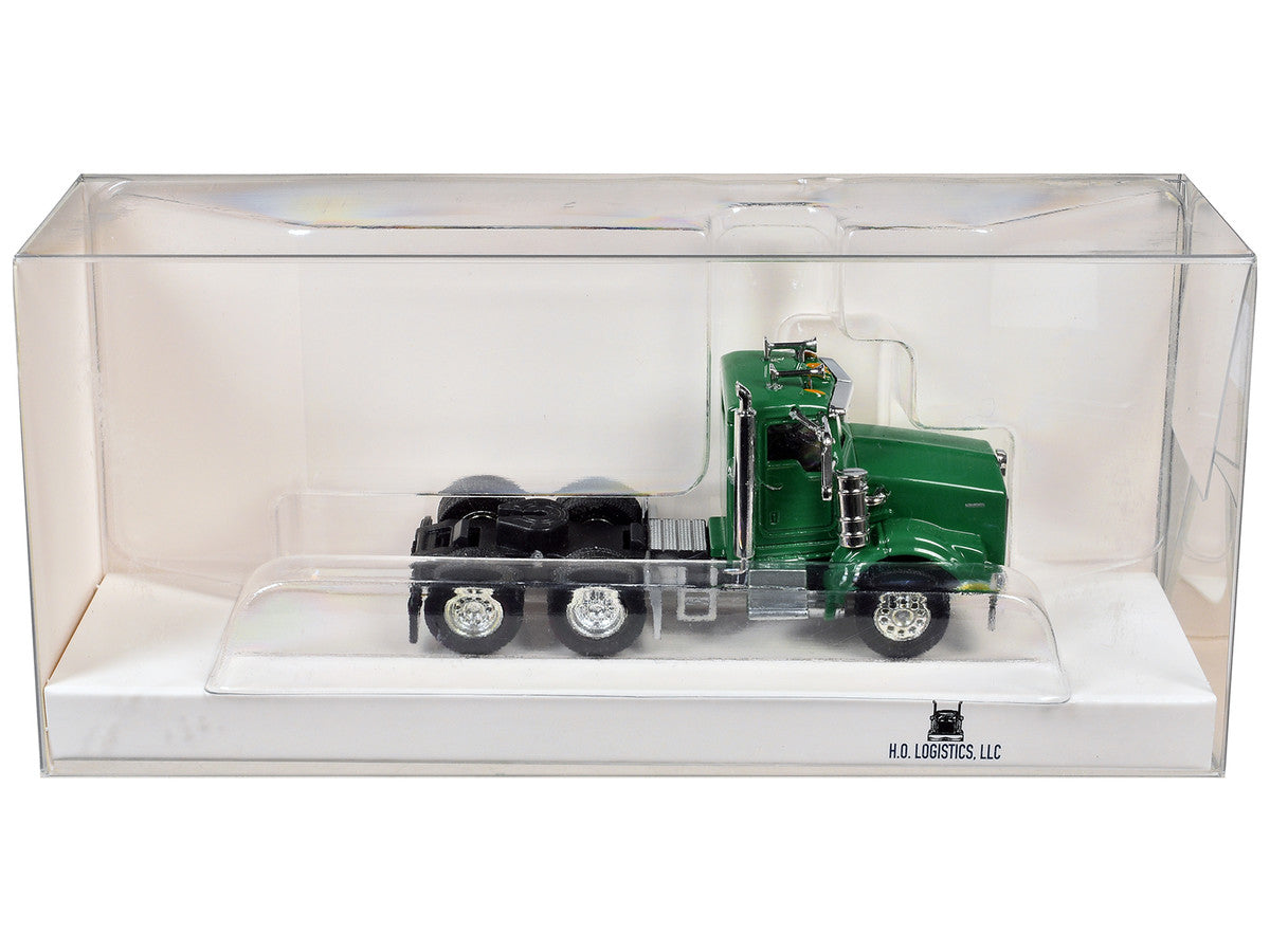 Kenworth T800 Day Cab Green 1/87 (HO) Scale Plastic Model Car by HO Logistics LuxuryLifeWay Online Store