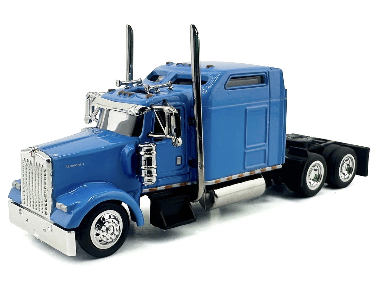 Kenworth W900L Truck Tractor with Sleeper Cab Baby Blue 1/87 (HO) Scale Plastic Model Car by HO Logistics LuxuryLifeWay Online Store