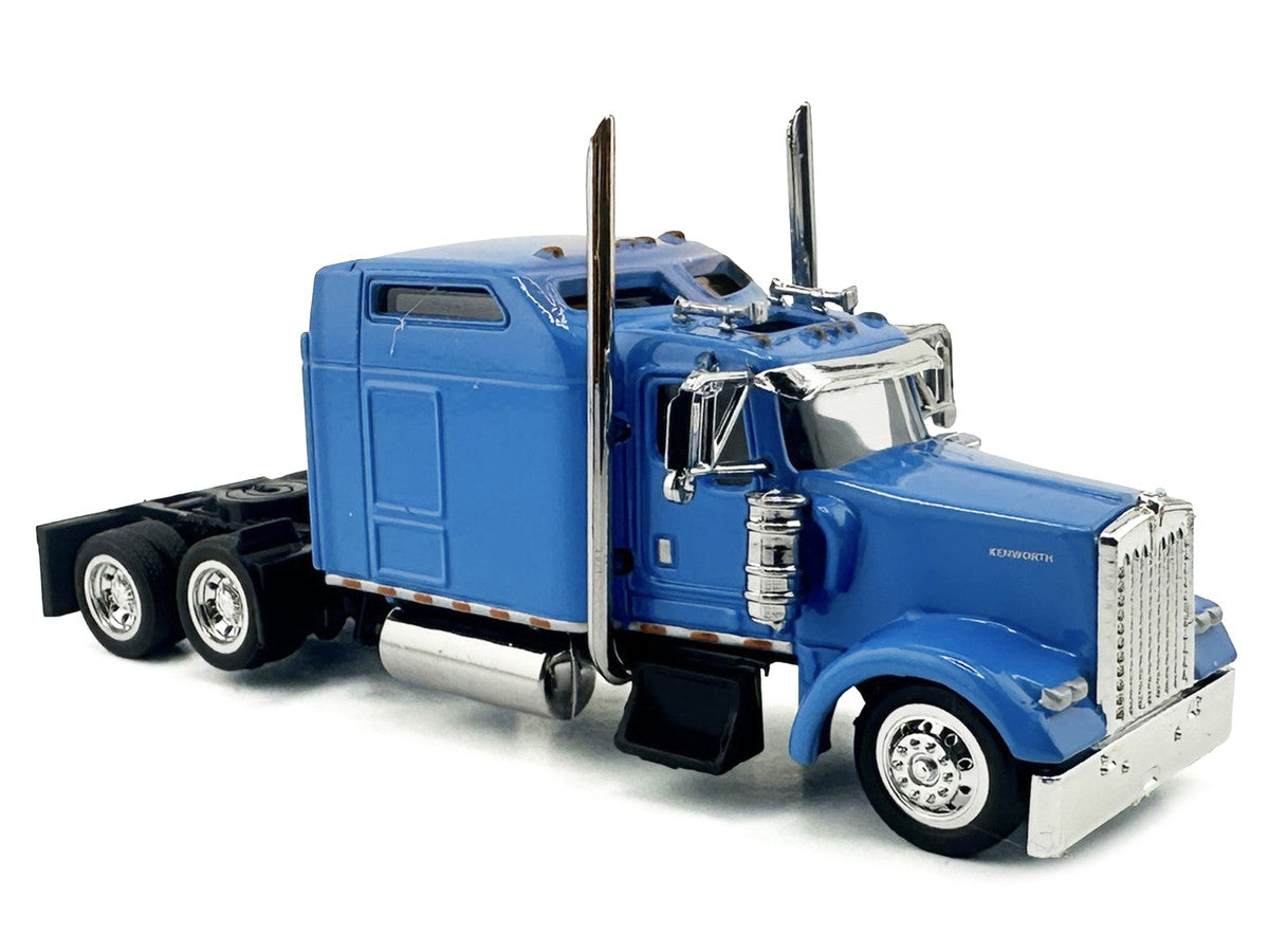 Kenworth W900L Truck Tractor with Sleeper Cab Baby Blue 1/87 (HO) Scale Plastic Model Car by HO Logistics LuxuryLifeWay Online Store