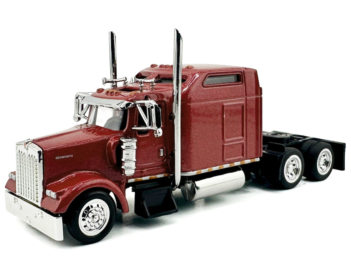 Kenworth W900L Truck Tractor with Sleeper Cab Red Metallic 1/87 (HO) Scale Plastic Model Car by HO Logistics LuxuryLifeWay Online Store