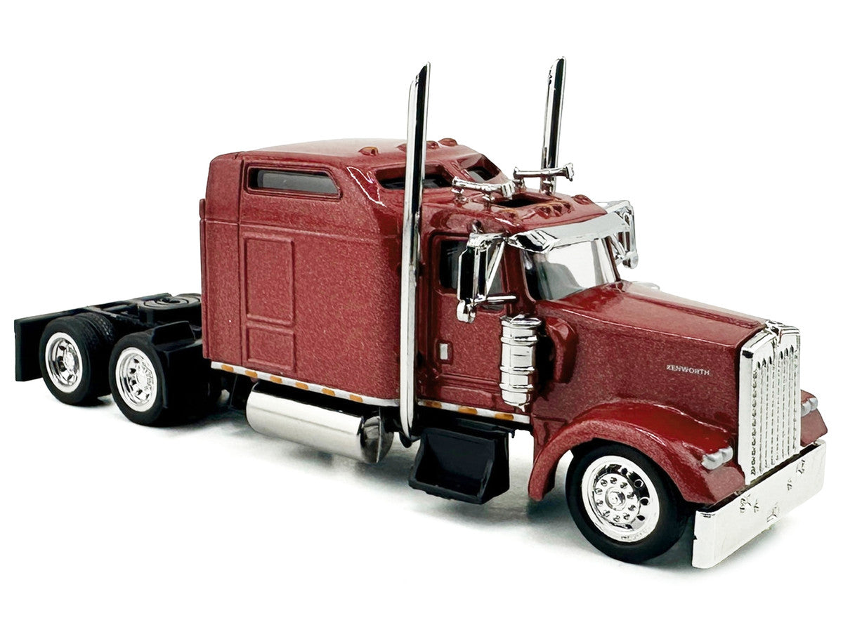 Kenworth W900L Truck Tractor with Sleeper Cab Red Metallic 1/87 (HO) Scale Plastic Model Car by HO Logistics LuxuryLifeWay Online Store