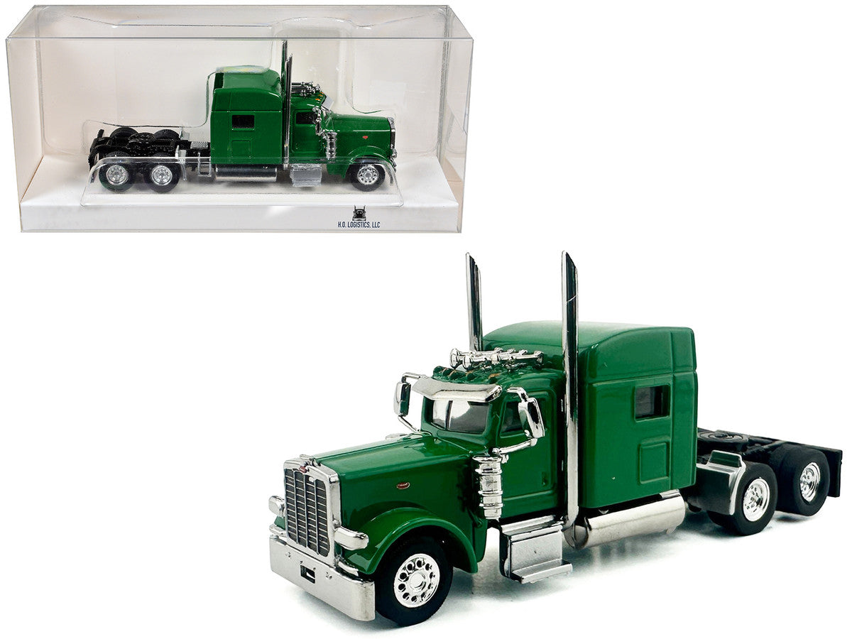 Kenworth W900L Truck Tractor with Sleeper Cab Green  1/87 (HO) Scale Plastic Model Car by HO Logistics LuxuryLifeWay Online Store