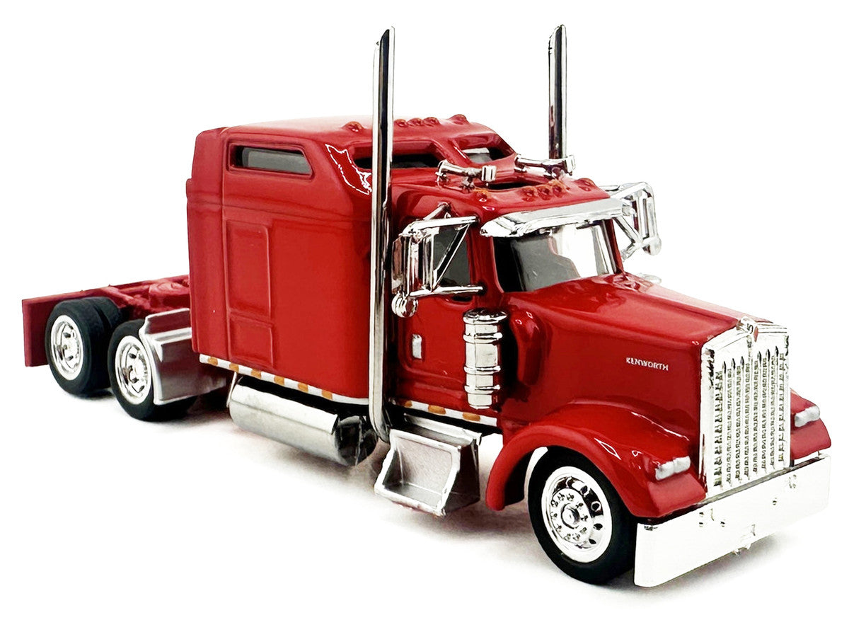 Kenworth W900L Truck Tractor with Sleeper Cab Red 1/87 (HO) Scale Plastic Model Car by HO Logistics LuxuryLifeWay Online Store