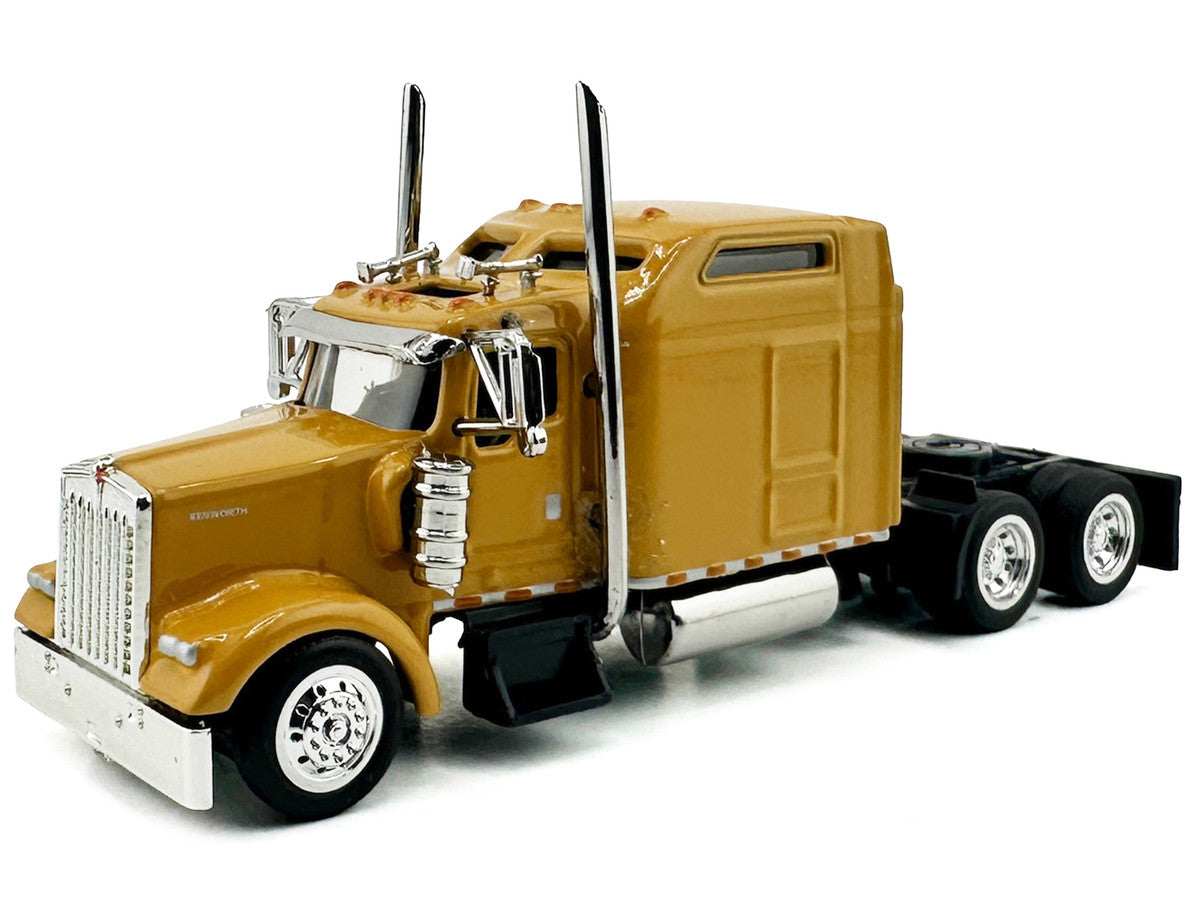 Kenworth W900L Truck Tractor with Sleeper Cab Yellow 1/87 (HO) Scale Plastic Model Car by HO Logistics LuxuryLifeWay Online Store