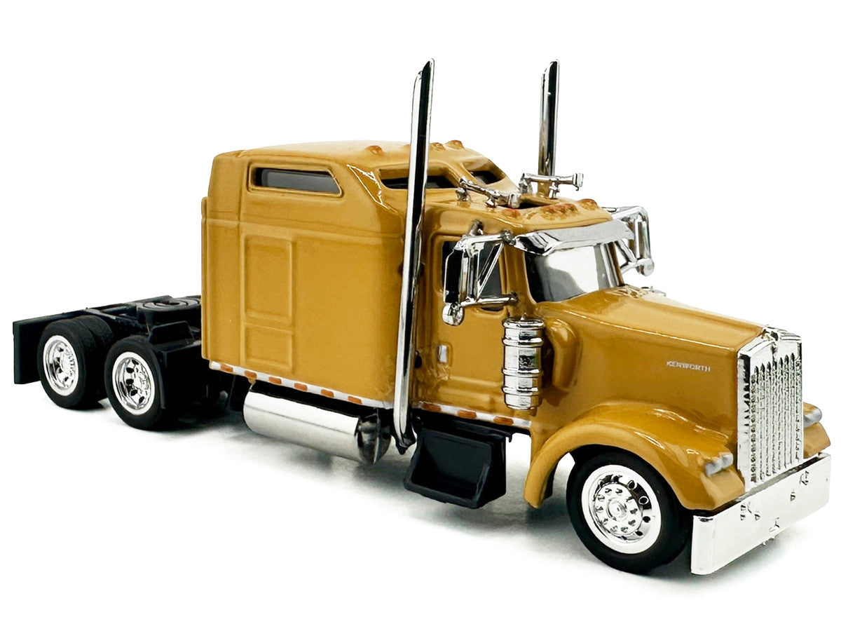 Kenworth W900L Truck Tractor with Sleeper Cab Yellow 1/87 (HO) Scale Plastic Model Car by HO Logistics LuxuryLifeWay Online Store
