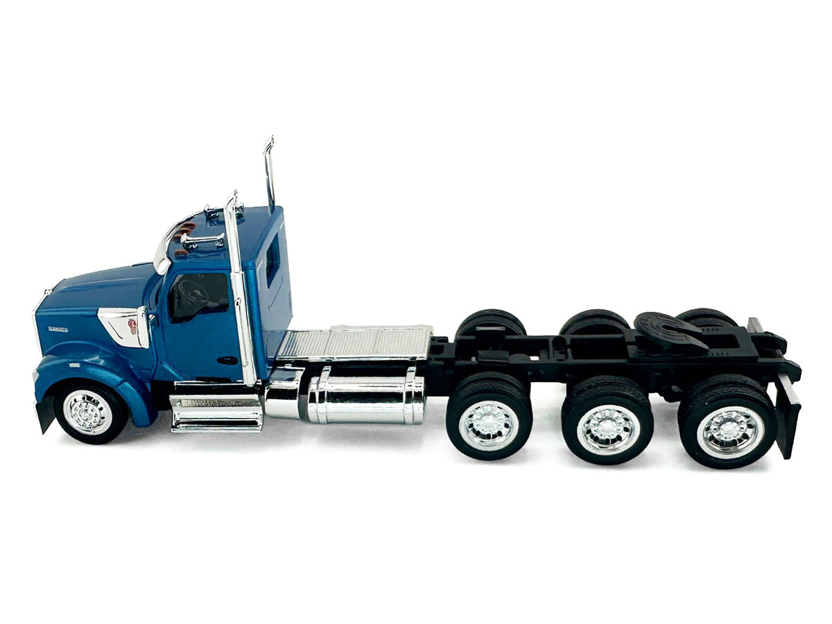 Kenworth W990 3-Axel Day Cab Blue Metallic 1/87 (HO) Plastic Model Car by HO Logistics LuxuryLifeWay Online Store