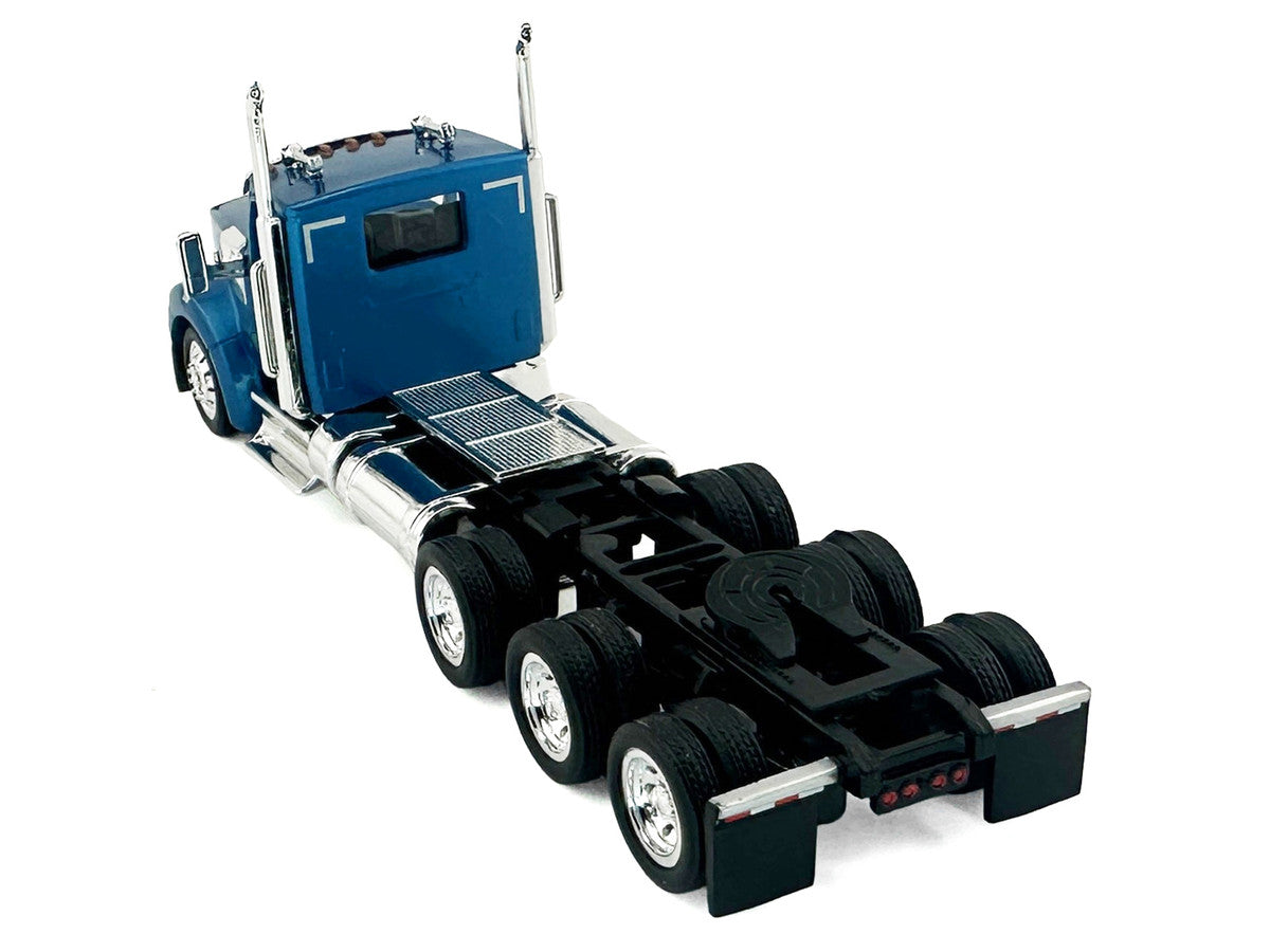 Kenworth W990 3-Axel Day Cab Blue Metallic 1/87 (HO) Plastic Model Car by HO Logistics LuxuryLifeWay Online Store