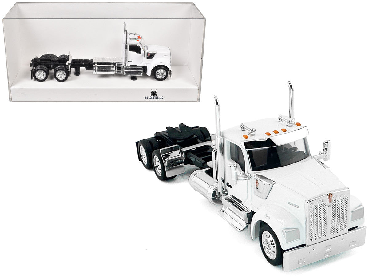 Kenworth W990 2-Axel Day Cab White 1/87 (HO) Plastic Model Car by HO Logistics LuxuryLifeWay Online Store