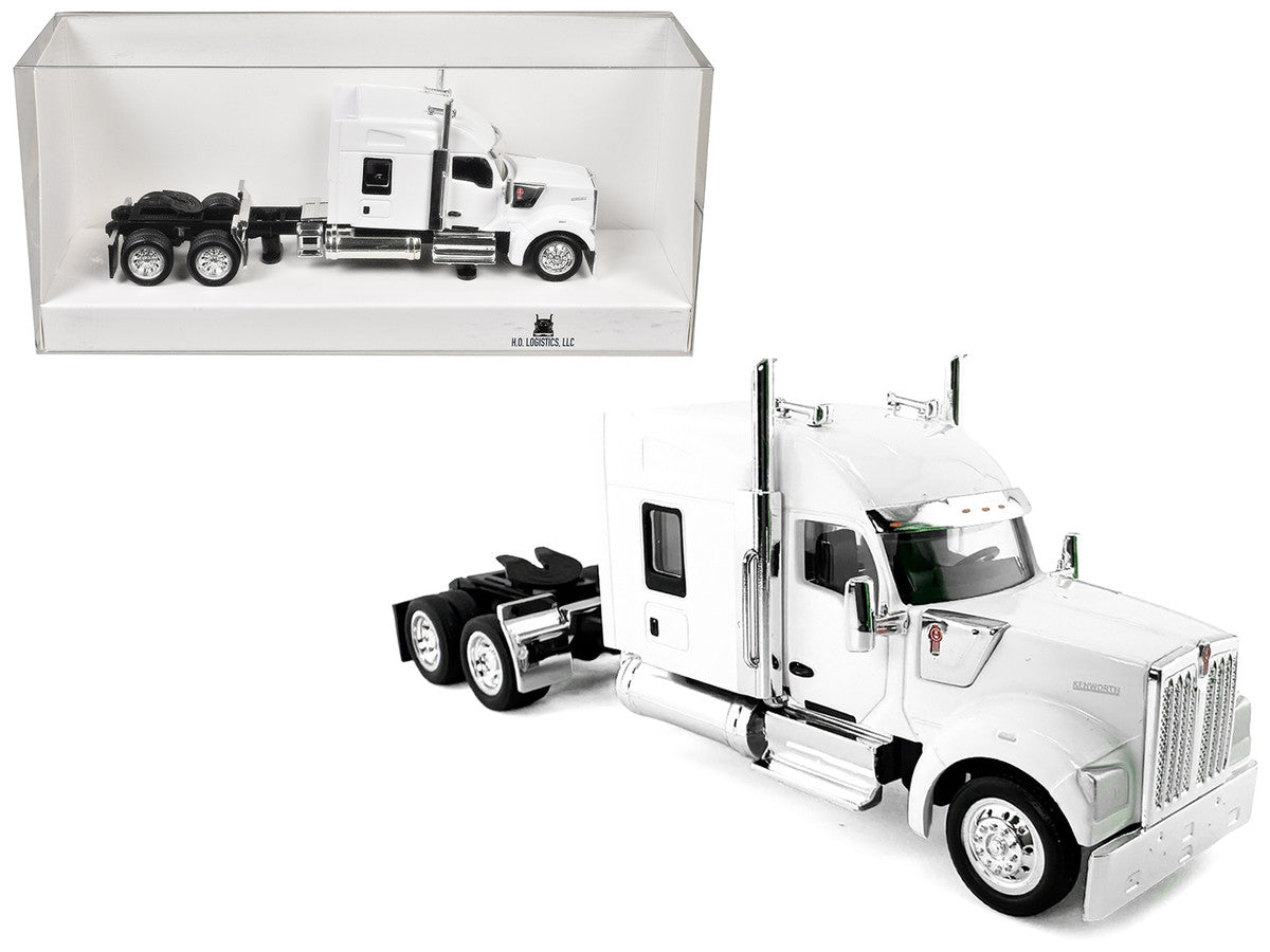 Kenworth W990 with Stand Up Sleeper Cab White 1/87 (HO) Plastic Model Car by HO Logistics LuxuryLifeWay Online Store