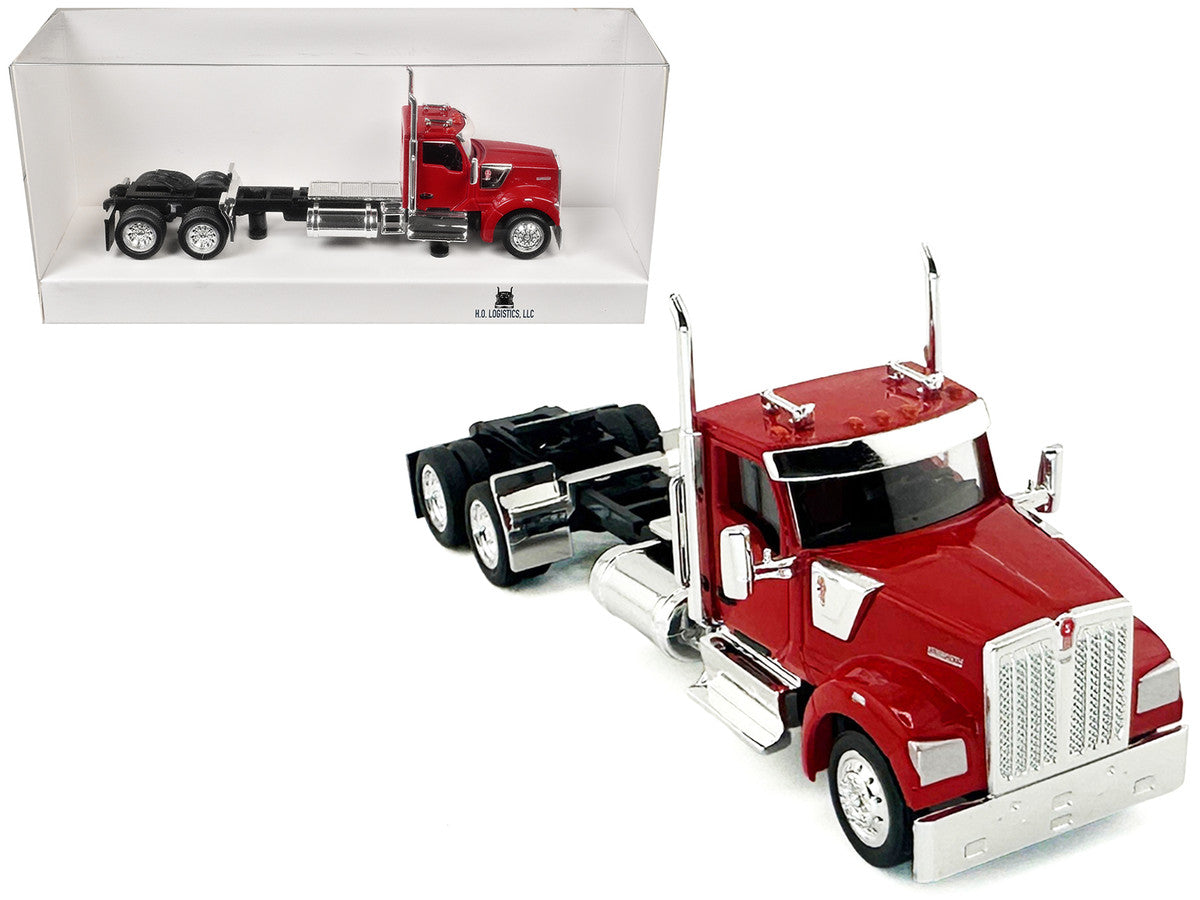 Kenworth W990 2-Axel Day Cab Red 1/87 (HO) Plastic Model Car by HO Logistics LuxuryLifeWay Online Store