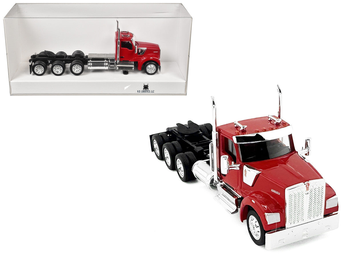 Kenworth W990 3-Axel Day Cab Red 1/87 (HO) Plastic Model Car by HO Logistics LuxuryLifeWay Online Store