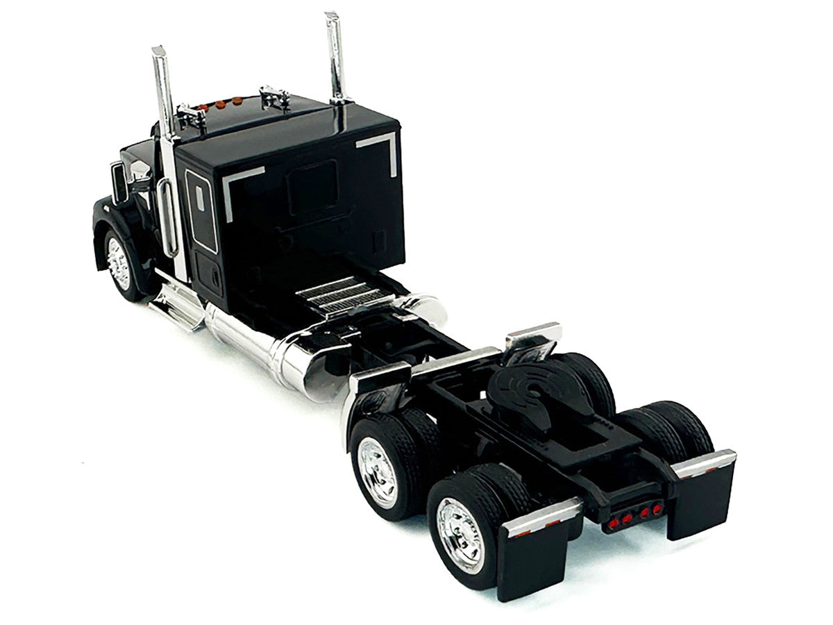 Kenworth W990 with Flat Top Sleeper Cab Black 1/87 (HO) Plastic Model Car by HO Logistics LuxuryLifeWay Online Store