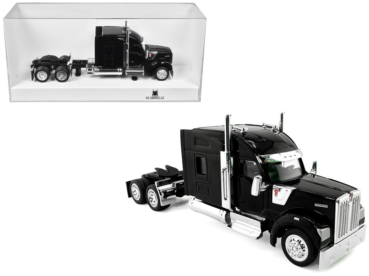 Kenworth W990 with Stand Up Sleeper Cab Black 1/87 (HO) Plastic Model Car by HO Logistics LuxuryLifeWay Online Store