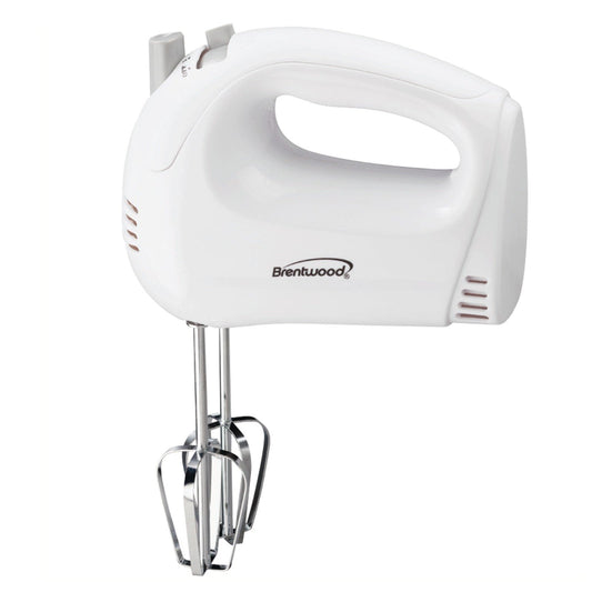 Brentwood 5-Speed Hand Mixer in White LuxuryLifeWay Online Store