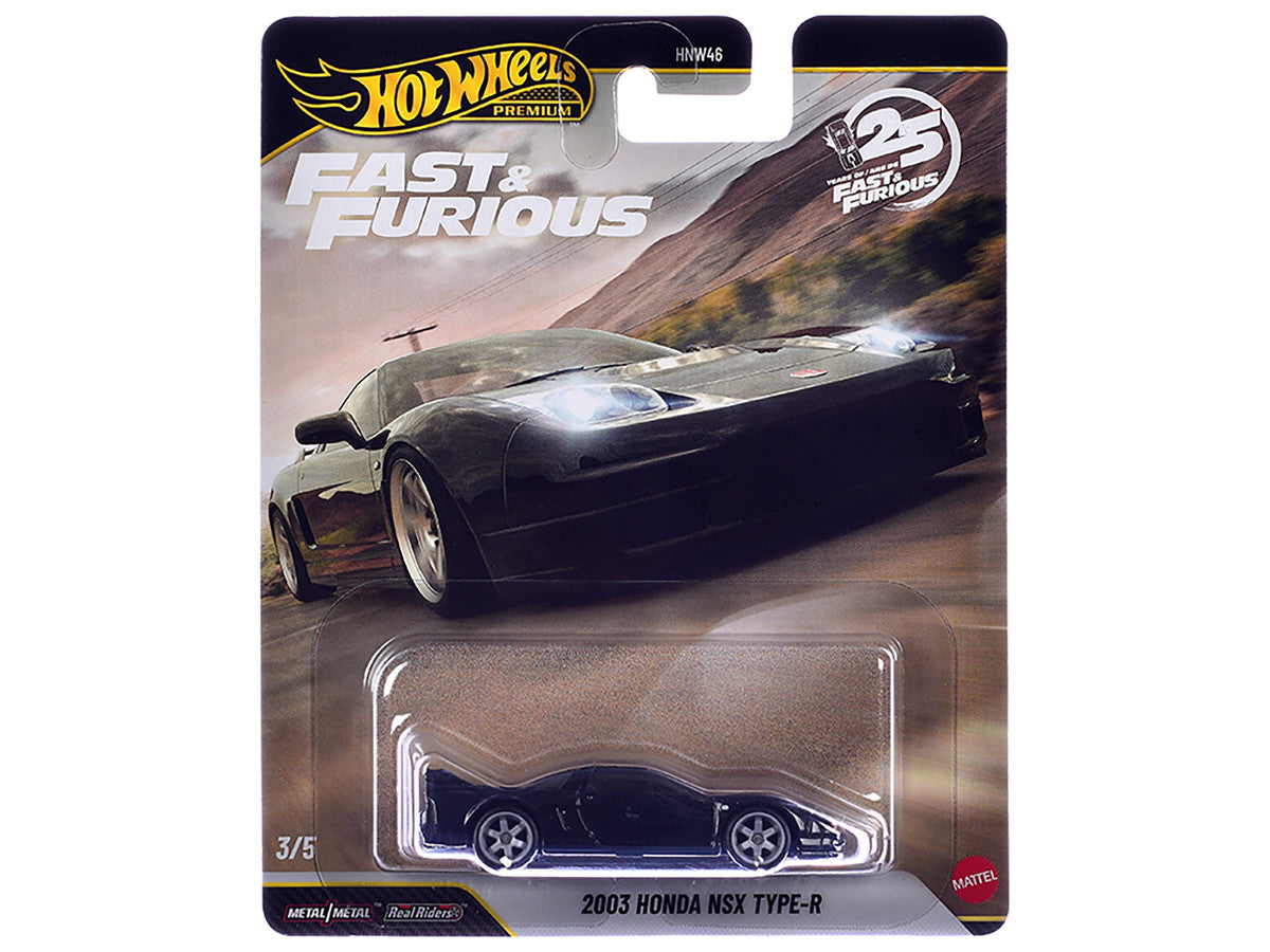2003 Honda NSX Type-R RHD (Right Hand Drive) Black "Fast Five" (2011) Movie "Fast & Furious" Series Diecast Model Car by Hot Wheels LuxuryLifeWay Online Store