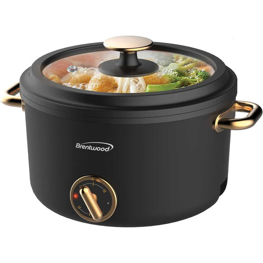 Brentwood 2.5 Liter Multi-Function Electric Hot Pot Cooker in Black LuxuryLifeWay Online Store