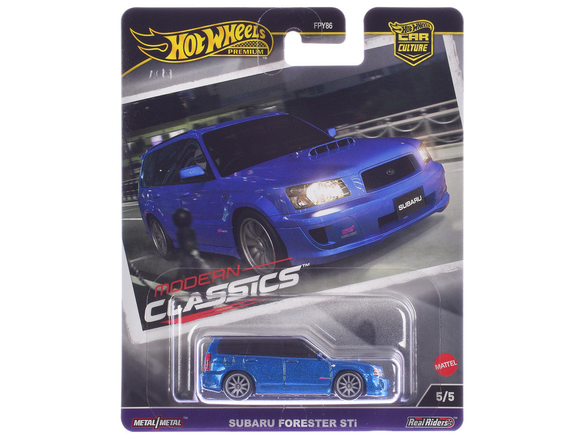 Subaru Forester STi Blue Metallic "Modern Classics" Series Diecast Model Car by Hot Wheels LuxuryLifeWay Online Store