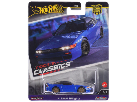 Nissan SilEighty Blue Metallic "Modern Classics" Series Diecast Model Car by Hot Wheels LuxuryLifeWay Online Store