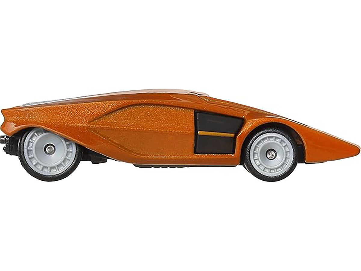 Lancia Stratos Zero Concept Car Orange Metallic "Hammer Drop" Series Diecast Model Car by Hot Wheels LuxuryLifeWay Online Store