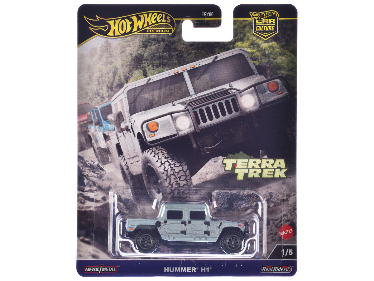 Hummer H1 Pickup Truck Gray Metallic "Terra Trek" Series Diecast Model Car by Hot Wheels LuxuryLifeWay Online Store
