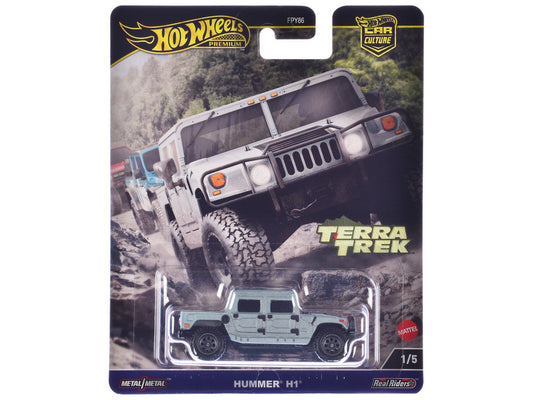 Hummer H1 Pickup Truck Gray Metallic "Terra Trek" Series Diecast Model Car by Hot Wheels LuxuryLifeWay Online Store
